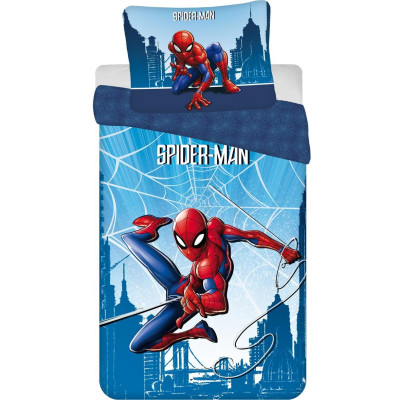 Bavlněné povlečení 140x200 + 70x90 cm - Spider-man Blue 04