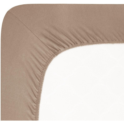 Jersey Lycra prostěradlo Andrea Simone boxspring - Taupe Gray (17-0808)