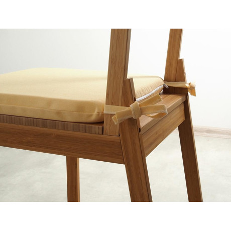 Sedák SUNSOL 40x40 se šňůrkami, ZIP - žlutá