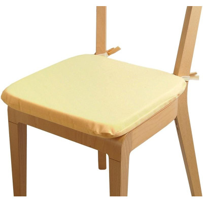 Sedák SUNSOL 40x40 se šňůrkami, ZIP - žlutá