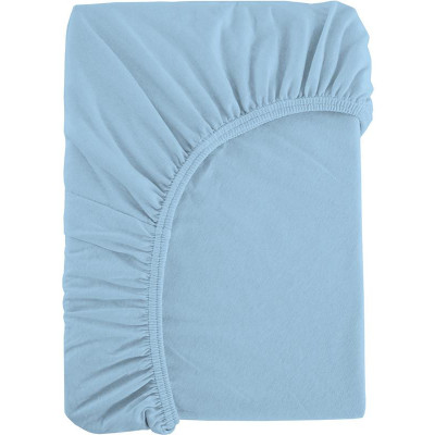Prostěradlo Jersey bavlna IDEAL - Světlá modrá