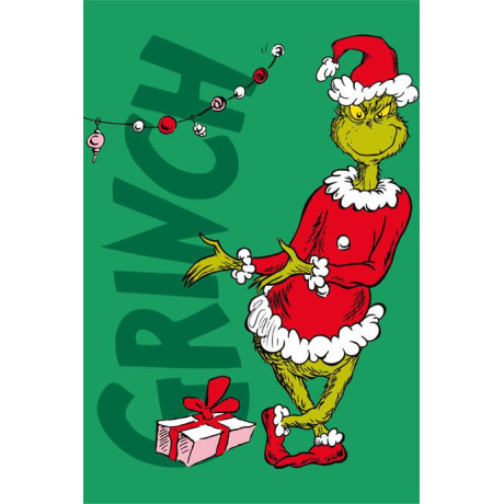 Dětská fleec deka 100x150 - Grinch Presents