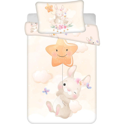 Povlečení Dětské do postýlky 100x135+40x60 - Bunny Star