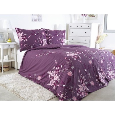 Bavlněné povlečení české výroby - Fiori Viola